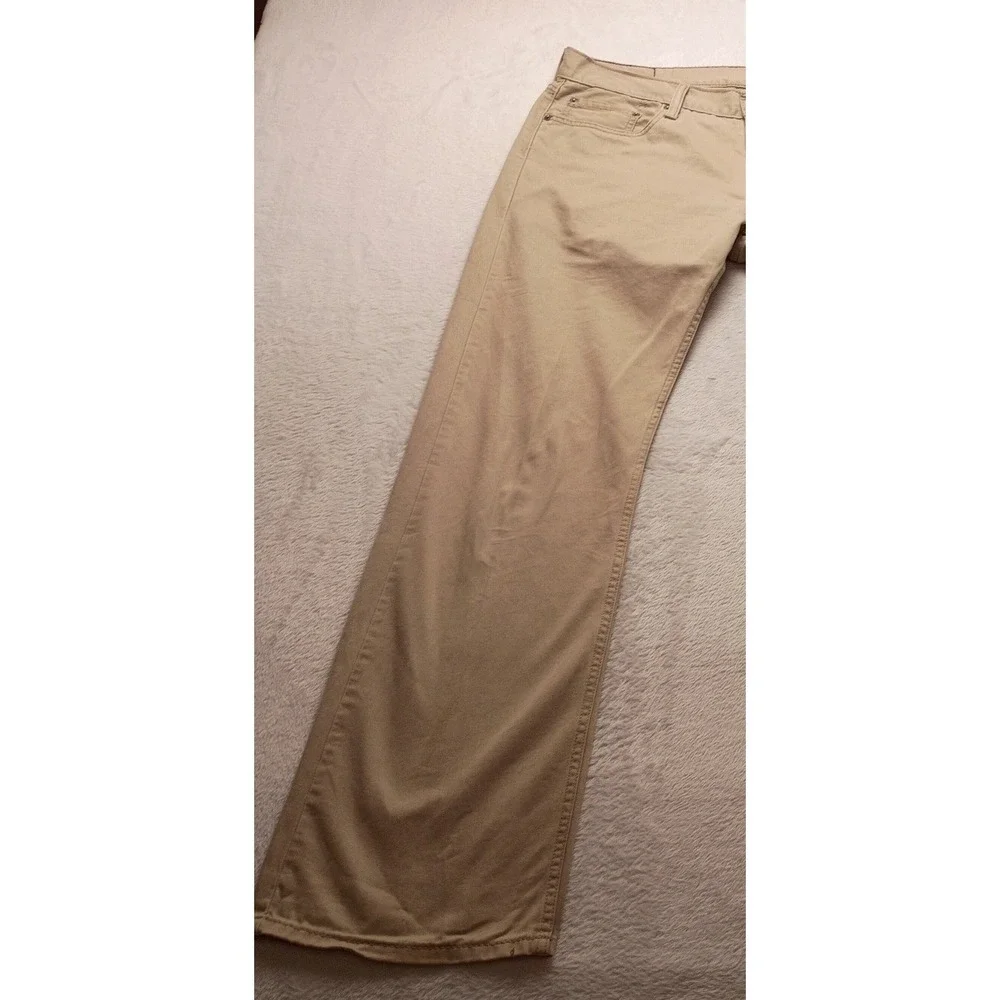 Levis 514 Straight Fit Khaki Tan Pants Men's Cotton Twill Chinos Five Pocket